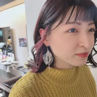 ミディアム カラー 赤味消し髪質改善特化 🫧eyl西梅田🫧のヘアスタイル