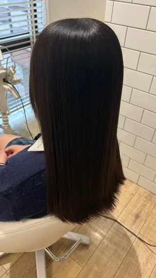 ロング カラー 似合わせ 顔周りYUUGAのヘアスタイル