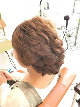 セミロング ヘアアレンジ 美容院 むぎのその他イメージ