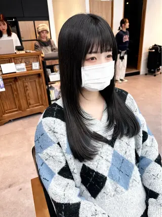 ロング カラー パーマ ヘアアレンジ メンズ キッズ 骨格レイヤーカット 🌿美髪縮毛矯正のヘアスタイル