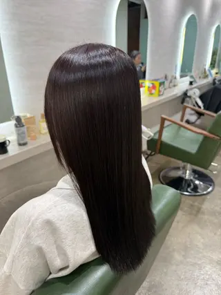 ロング カラー 縮毛矯正/ /関内/あべももこのヘアスタイル
