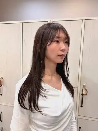 ロング レイヤー/透けカラー ✨KANAのヘアスタイル