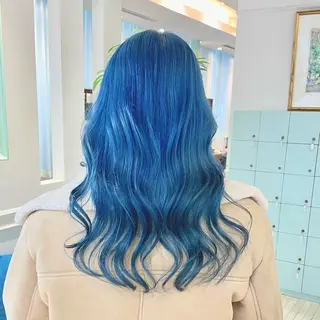 セミロング カラー 🧸ハイトーン🧸 ゆっきー🧸のヘアスタイル