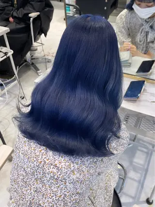 ロング カラー パーマ ヘアアレンジ メンズ キッズ ネイル マツエク・マツパ アイブロウ 🎀韓国レイヤー YURINA🎀のヘアスタイル