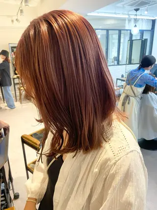 セミロング カラー ダブルカラー 🌙chinariのヘアスタイル