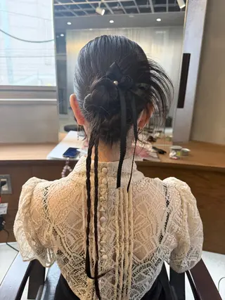 ヘアアレンジ noa / 郡山ボブ ×透明感カラーのヘアスタイル