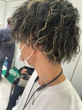 ショート パーマ メンズ 成田 一貴のヘアスタイル
