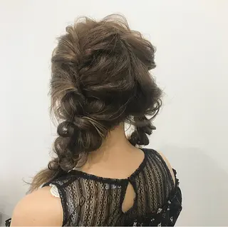ミディアム risa/恵比寿/ ヘアセットのヘアスタイル