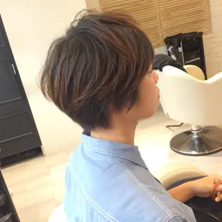 ショート カラー 金子 富士のヘアスタイル