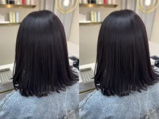 ミディアム 縮毛矯正/艶カラー asuka🫧のヘアスタイル