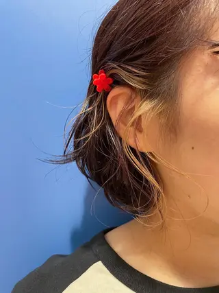 ショート カラー もりしま あやかのヘアスタイル