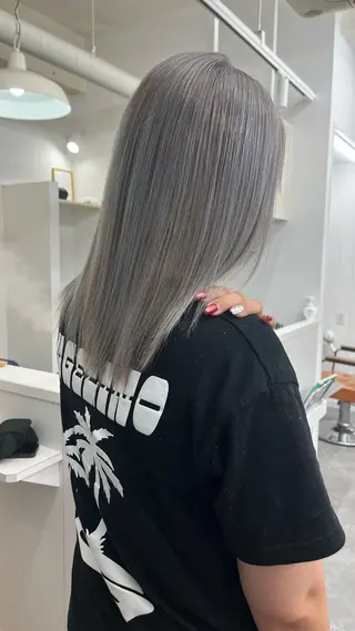 カラー 名古屋栄/ 複雑履歴   リカのヘアスタイル