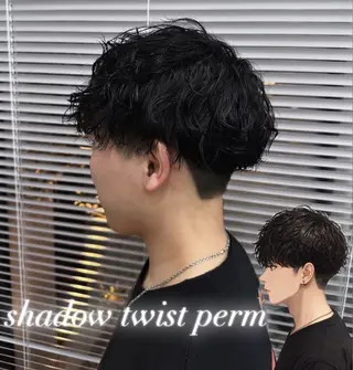 パーマ メンズ ブリーチカラー/ 透明感カラー/竜希のヘアスタイル