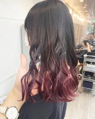 セミロング ☀️透明感color KURO☀️のヘアスタイル