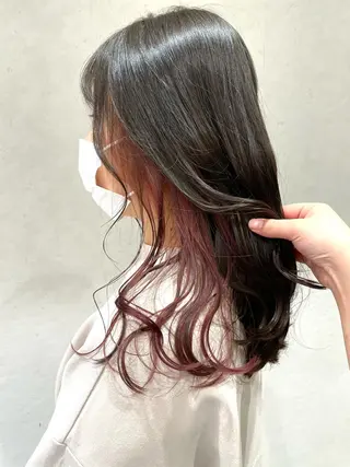 ロング カラー ヘアアレンジ ayumi🌈 インナーカラー🌈のヘアスタイル