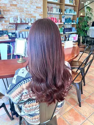 ロング カラー 桂 琴美のヘアスタイル