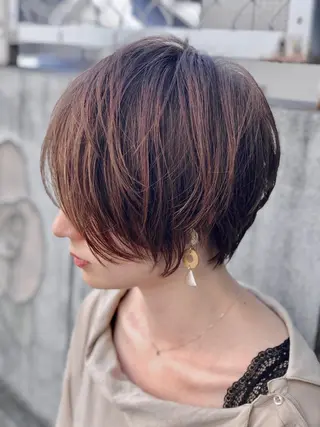 ショート 韓国風レイヤー ショート/犬塚 優介のヘアスタイル