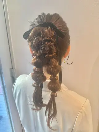 ロング ヘアアレンジ オタク美容師☃️🩵 ヘアアレンジ/暗髪のヘアスタイル
