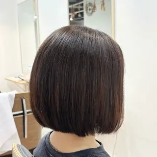 ショート ✨縮毛矯正/ ツヤ感カラー/うみ✨のヘアスタイル