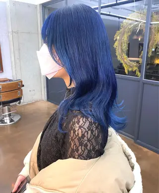 ロング カラー ハイトーン/デザイン hirokiのヘアスタイル