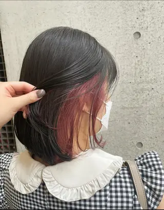 ミディアム カラー ハイトーンカラー/ ダブルカラー/EMIのヘアスタイル