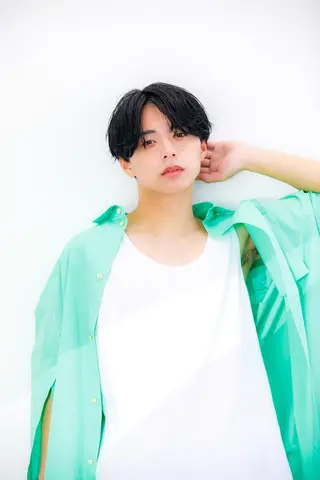 ショート メンズ カラー パーマ 美髪矯正/パーマ まむのヘアスタイル