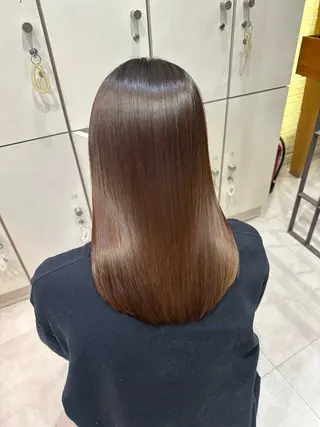 ミディアム 美髪矯正/渡辺 りんのヘアスタイル
