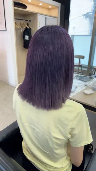 ミディアム カラー 🪽髪質改善矯正 🤍MIU🤍のヘアスタイル