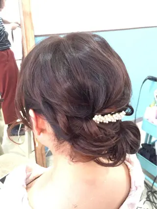 ショート ミディアム セミロング ロング ヘアアレンジ 早朝✨ヘアセット 着付け/清水玲歌のヘアスタイル