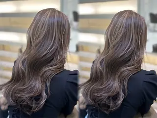 ロング カラー 🤍ハイライト/ レイヤー/銀座🤍のヘアスタイル