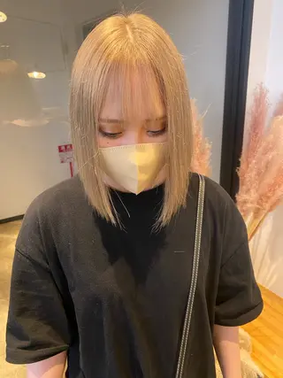 ショート カラー 🌼ハイライト透明感 🌼maiのヘアスタイル