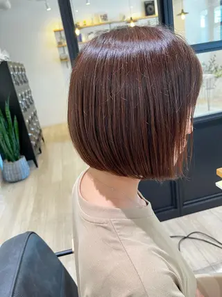 ショート ケアブリーチ、パーマ 田中千隼のヘアスタイル