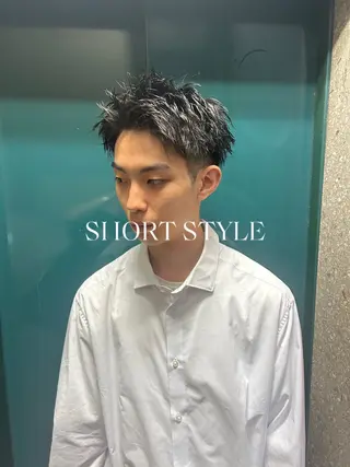 ショート パーマ メンズ 💈メンズ短髪特化 ✂︎伊藤大輝💈のヘアスタイル