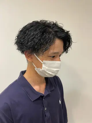 ショート パーマ メンズ メンズパーマのプロ 川野翔太のヘアスタイル