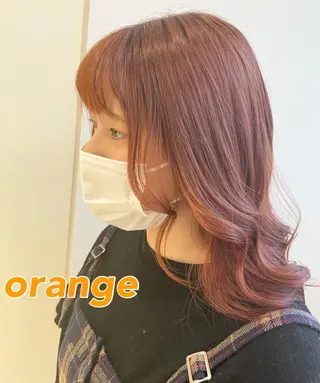 ミディアム カラー 韓国風ハッシュカット 似合わせレイヤー池袋のヘアスタイル