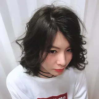 ショート カラー ヘアアレンジ 烏丸韓国ヘア🇰🇷 ayaka🎀のヘアスタイル