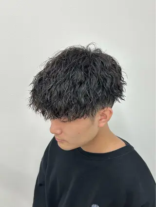 ミディアム パーマ メンズ 🏁メンズパーマ/ RYOYAのヘアスタイル