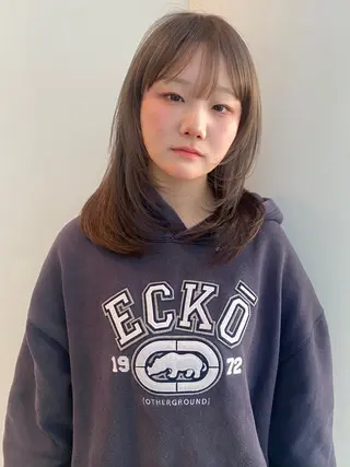 ミディアム カラー mai / linoah˚✧のヘアスタイル