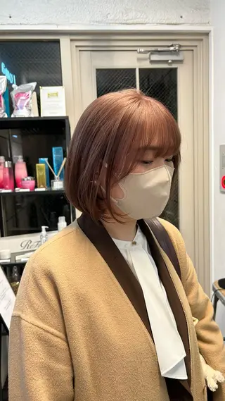 ショート カラー じゅわっと暖色カラー 🍊Moemiのヘアスタイル