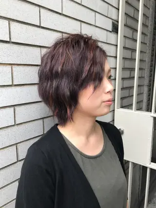 ショート カラー 湯浅 了一のヘアスタイル