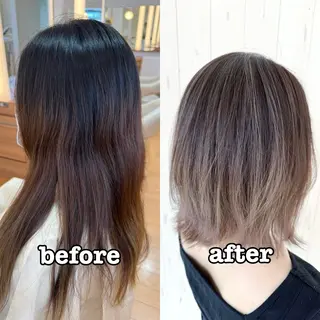 ミディアム 髪質改善/ハイライト 小林秀樹のヘアスタイル