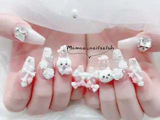 ネイル MoMoA Nail ネイル長さ出し専門店のネイルデザイン