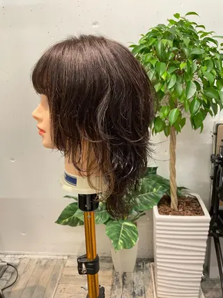 セミロング 🐺ウルフ/レイヤー カット/高嶋湧大のヘアスタイル