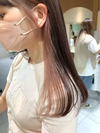 カラー 鈴木 花菜のヘアスタイル