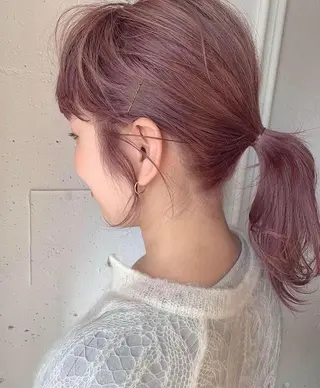 セミロング カラー カワサキ カエデのヘアスタイル