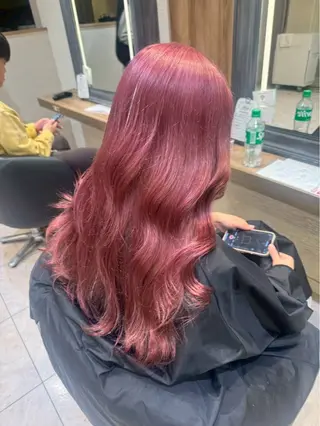 ロング カラー 暖色カラー💞🎀 ゆいのヘアスタイル