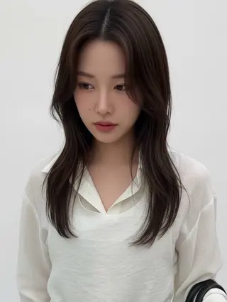 セミロング 韓国レイヤーカット 🫧大阪梅田レイヤーのヘアスタイル