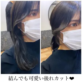 ロング レイヤー/顔周り 田山　穂波のヘアスタイル