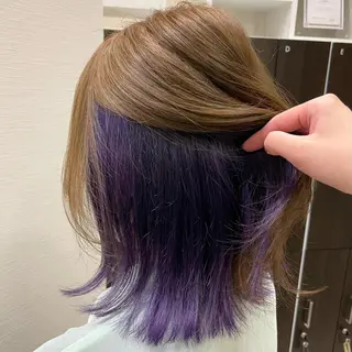 セミロング カラー メンズ 🦋髪質改善 今宮梨沙🦋のヘアスタイル