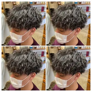 メンズ レイヤーカット/ 縮毛矯正🇰🇷早坂のヘアスタイル